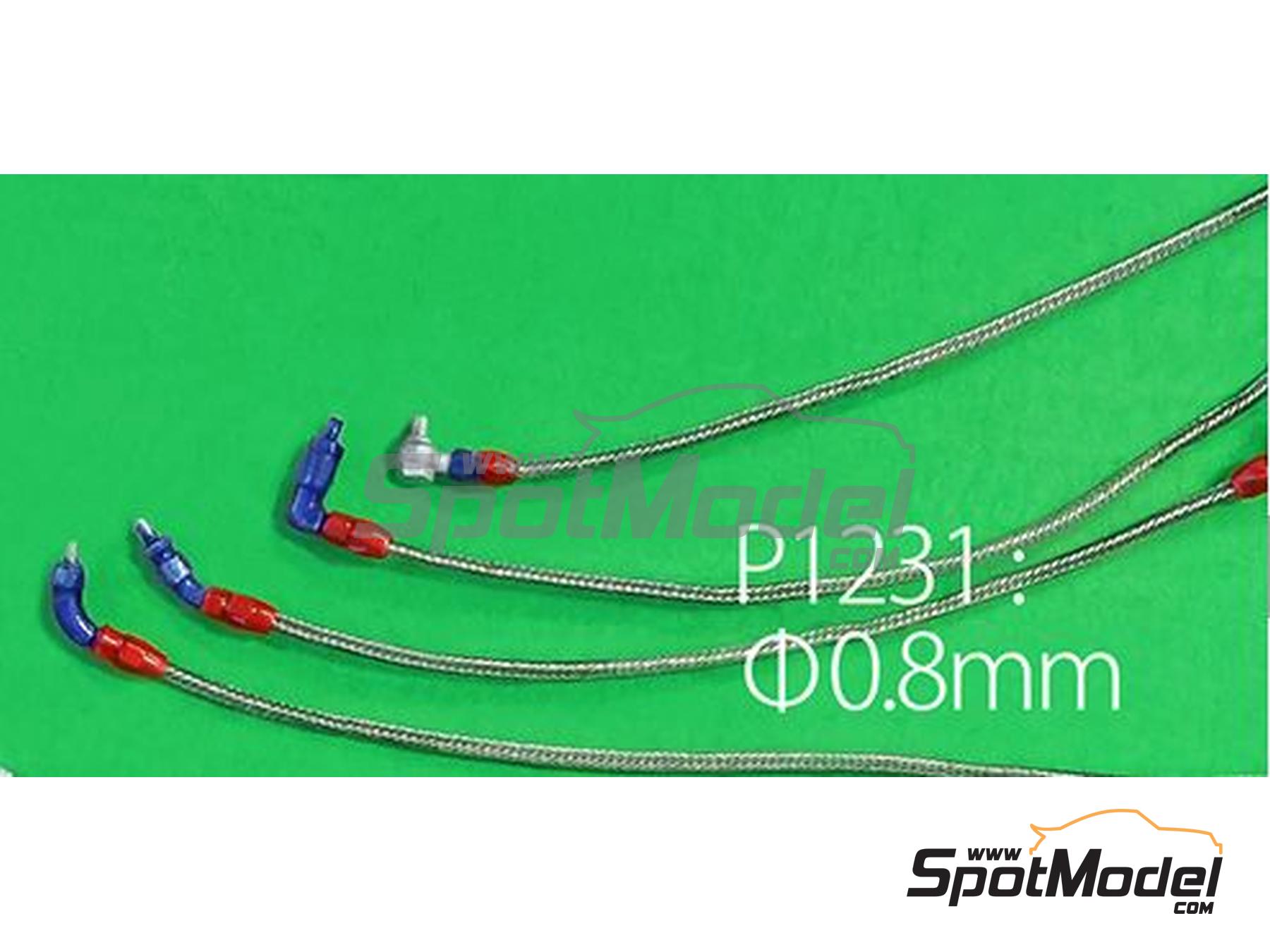 Model Factory Hiro P1231: Detail - Silver Wire Cord (0.8mm